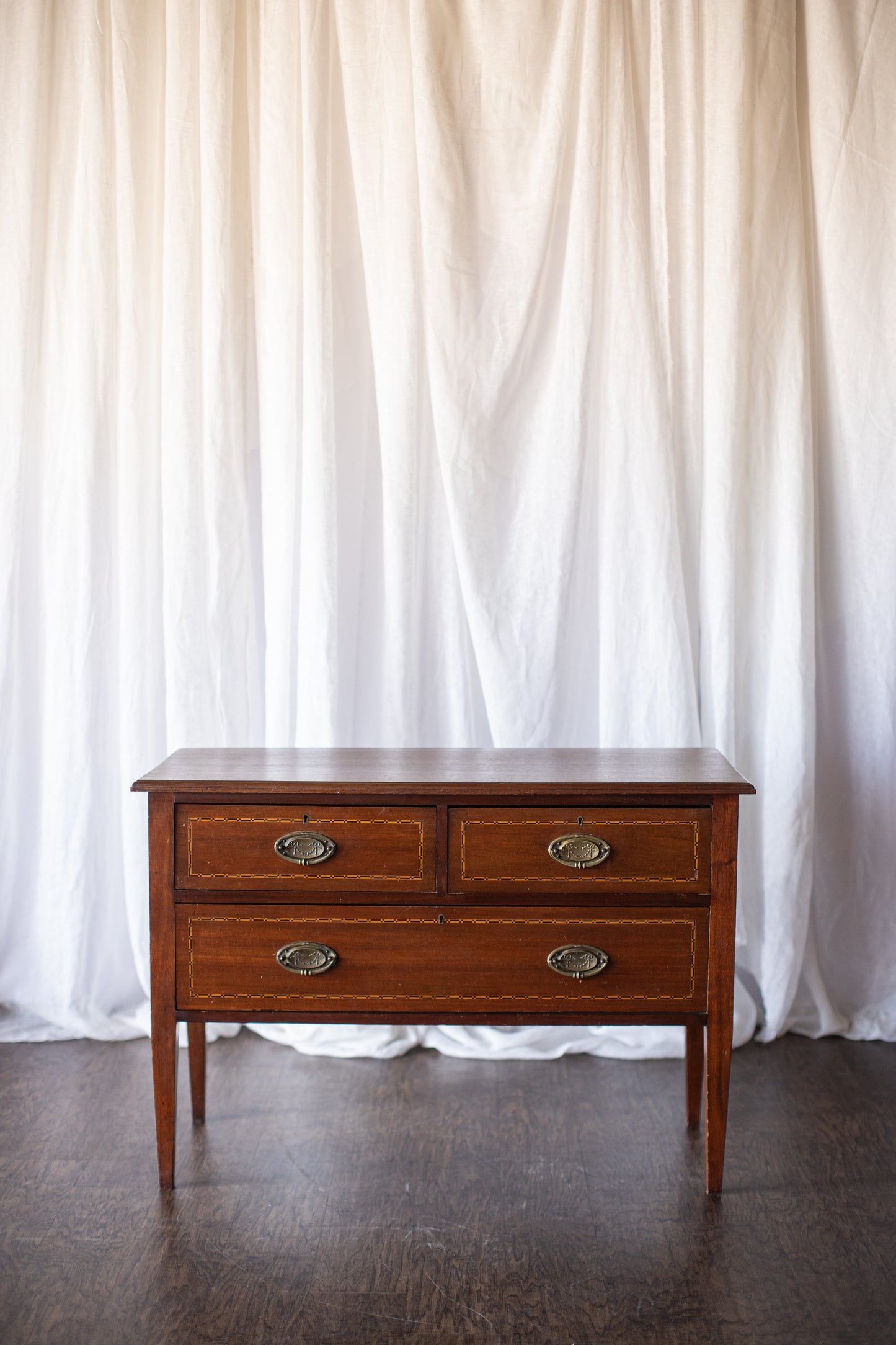 Sister Pair of Wooden Nightstands-Early 20th Century