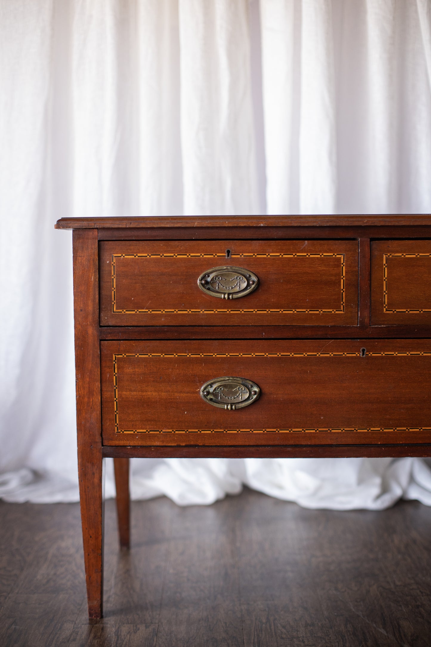Sister Pair of Wooden Nightstands-Early 20th Century