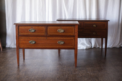 Sister Pair of Wooden Nightstands-Early 20th Century