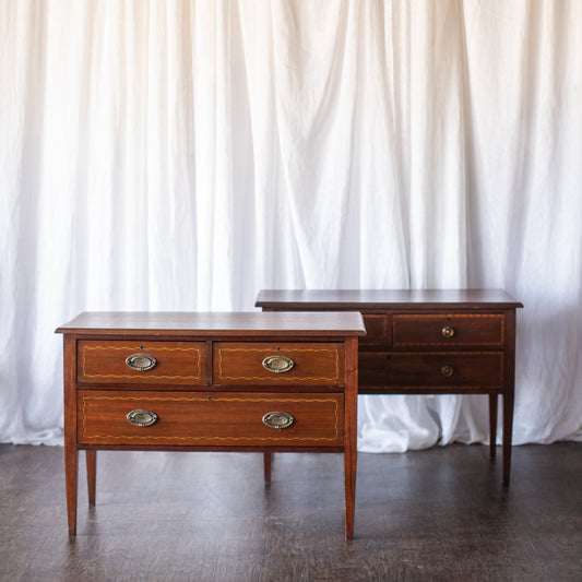 Sister Pair of Wooden Nightstands-Early 20th Century