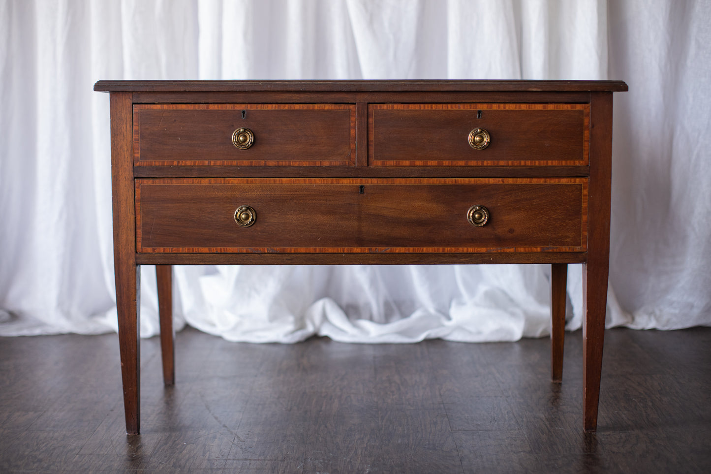 Sister Pair of Wooden Nightstands-Early 20th Century