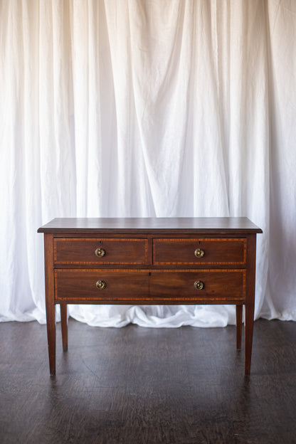 Sister Pair of Wooden Nightstands-Early 20th Century