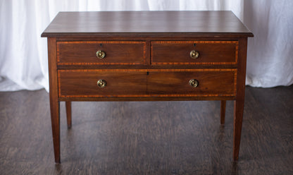 Sister Pair of Wooden Nightstands-Early 20th Century