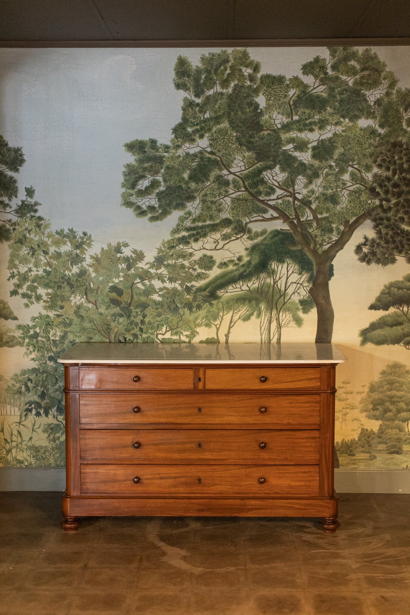 Louis XV Marble Top Chest