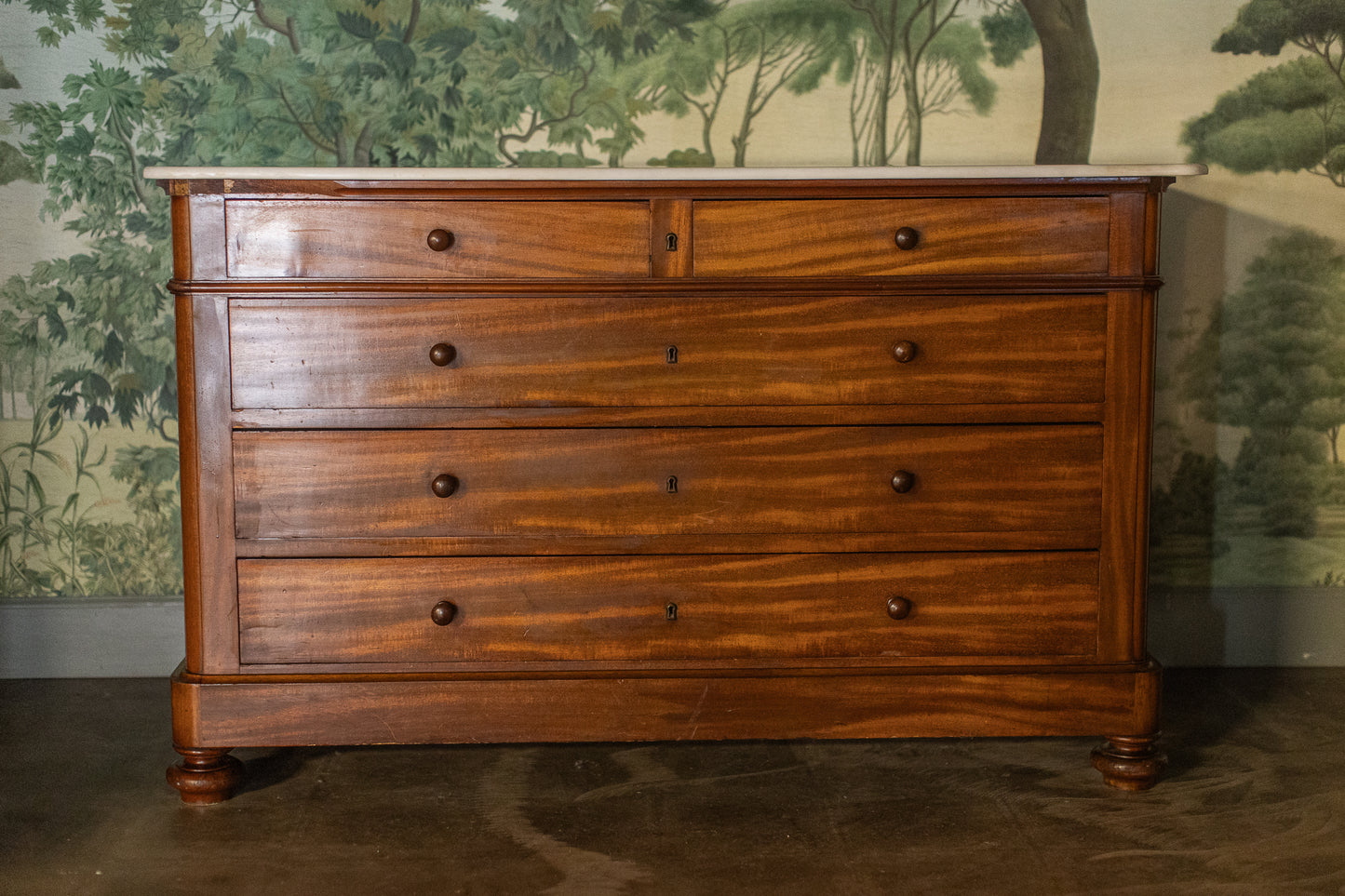 Louis XV Marble Top Chest
