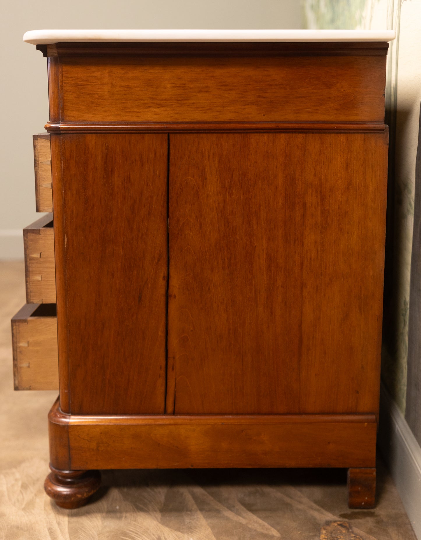Louis XV Marble Top Chest