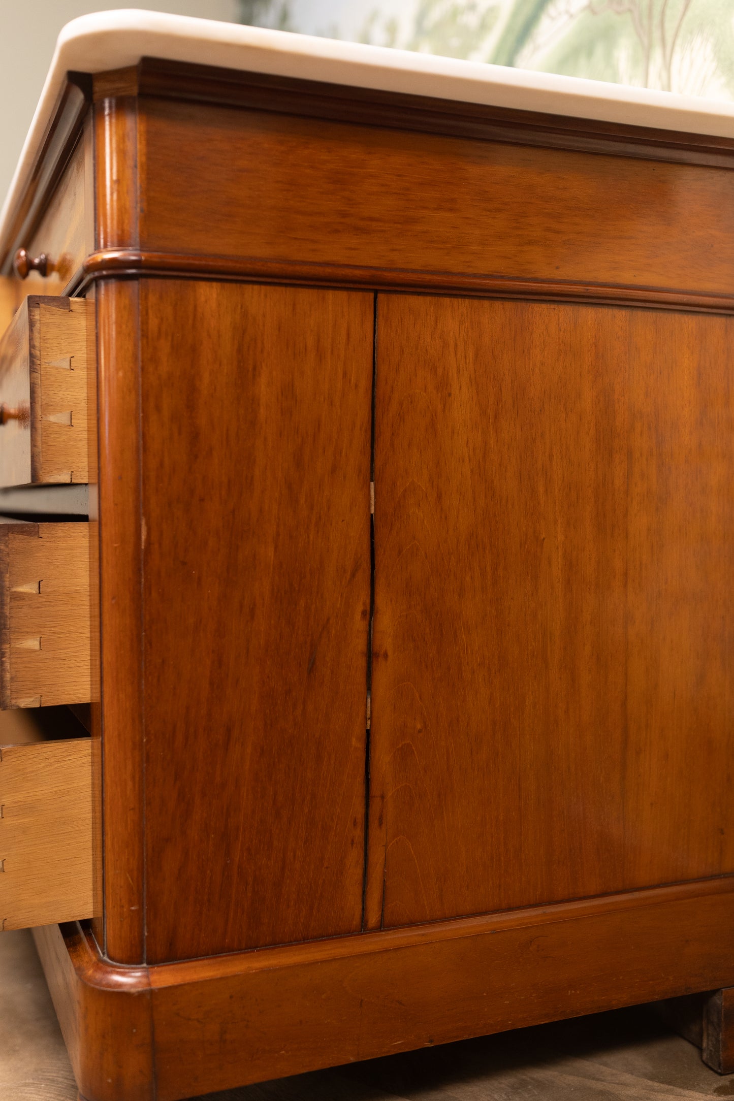 Louis XV Marble Top Chest