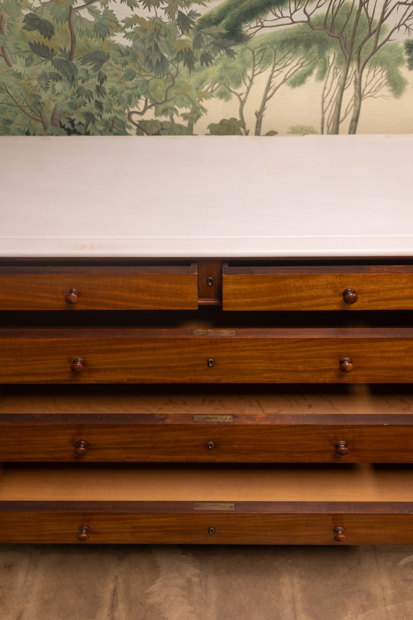 Louis XV Marble Top Chest