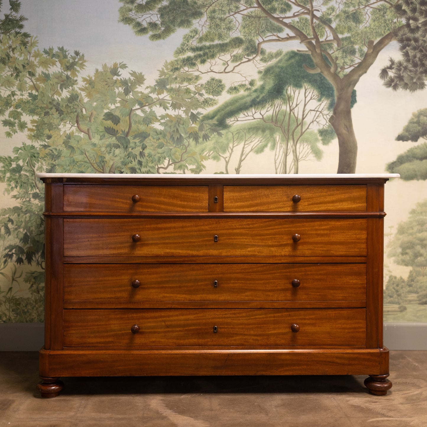 Louis XV Marble Top Chest