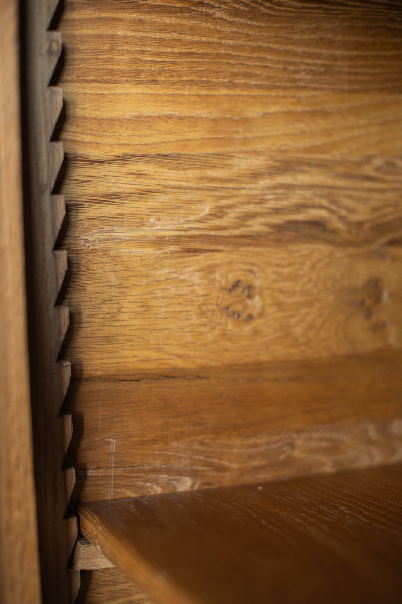Mid 1900s Large Rustic French - Light Oak Sideboard