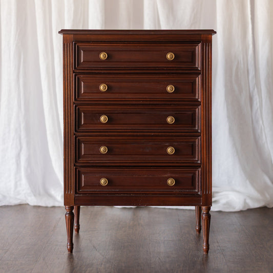Mahogany Five Drawer Chest