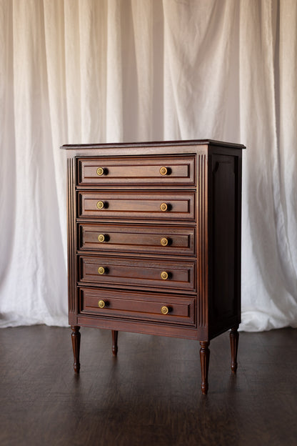 Mahogany Five Drawer Chest