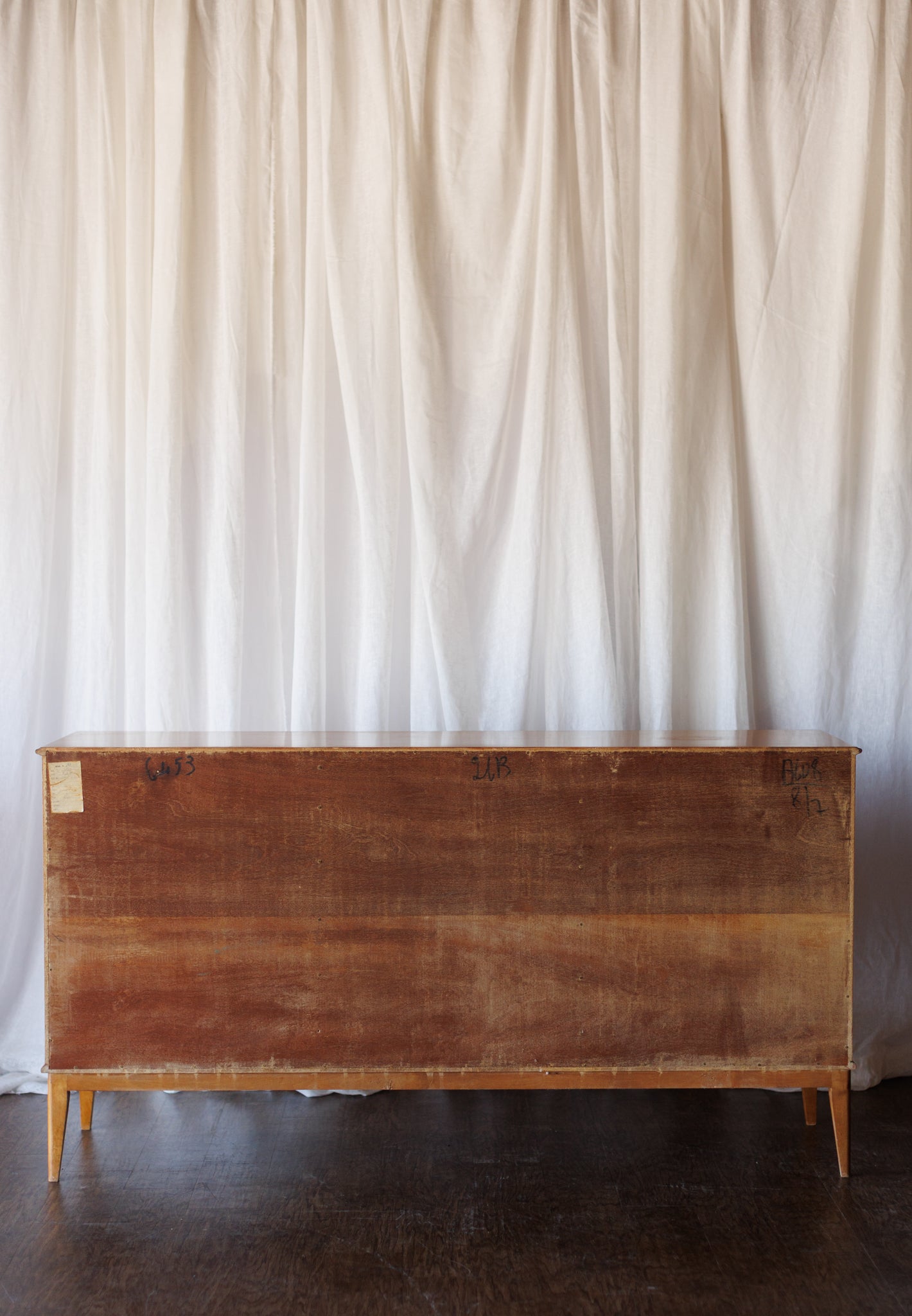 Mid Century Flame Birch Sideboard