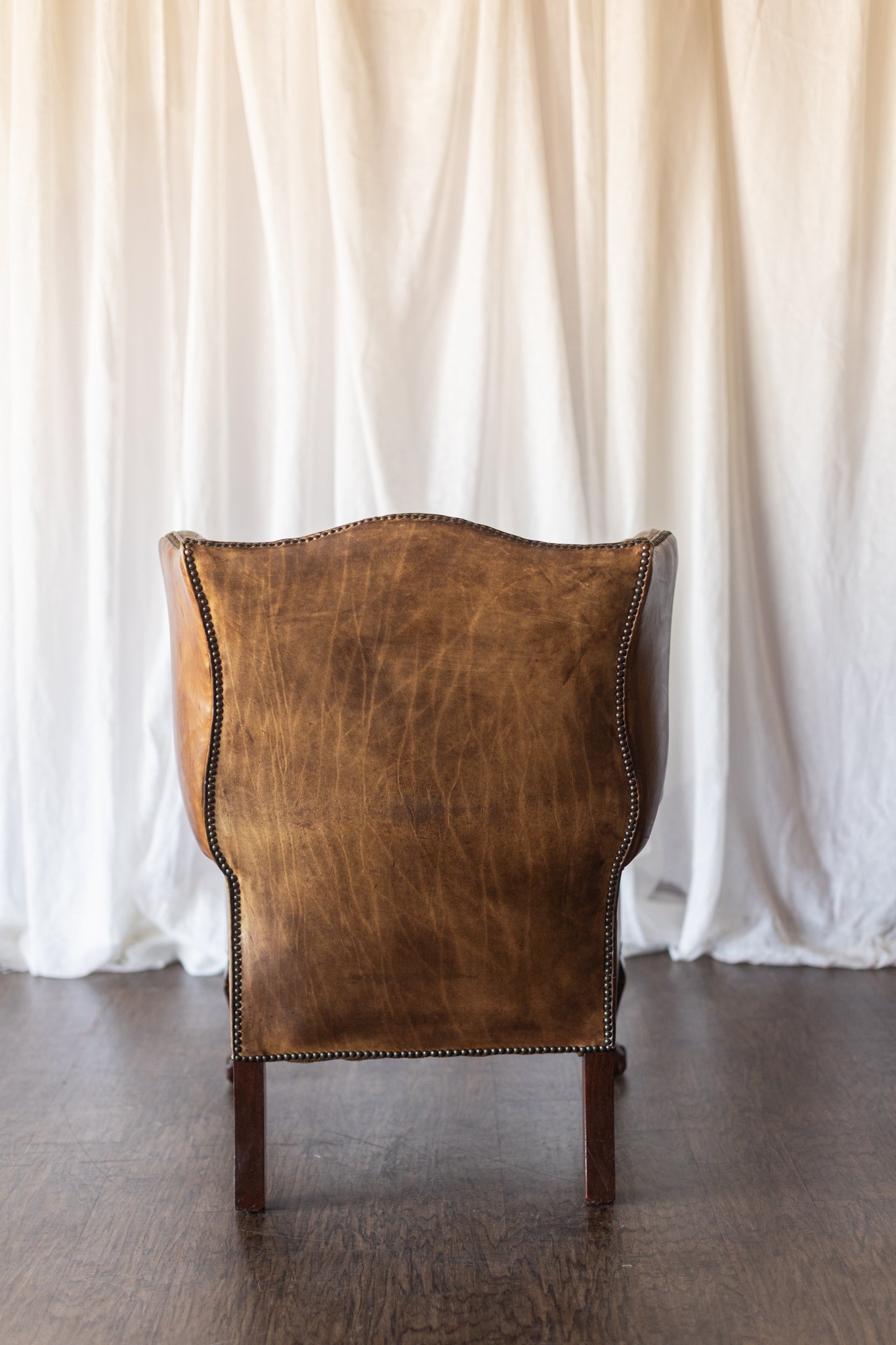 Leather Wingback with Patina As Found