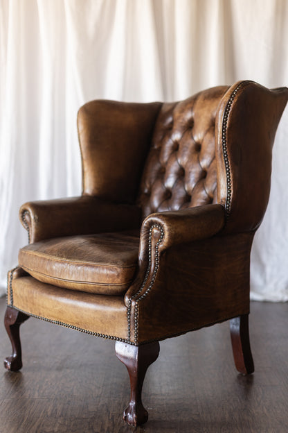 Leather Wingback with Patina As Found