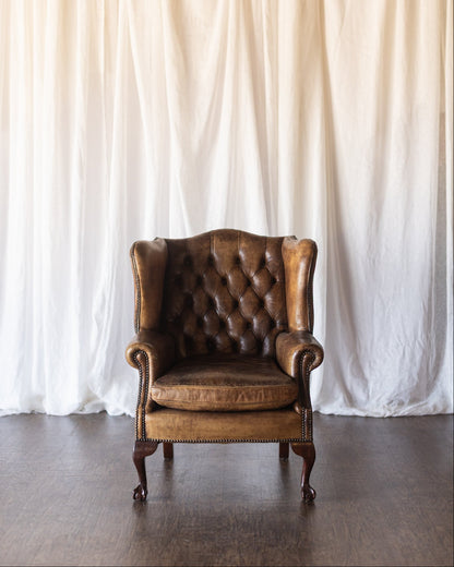 Leather Wingback with Patina As Found