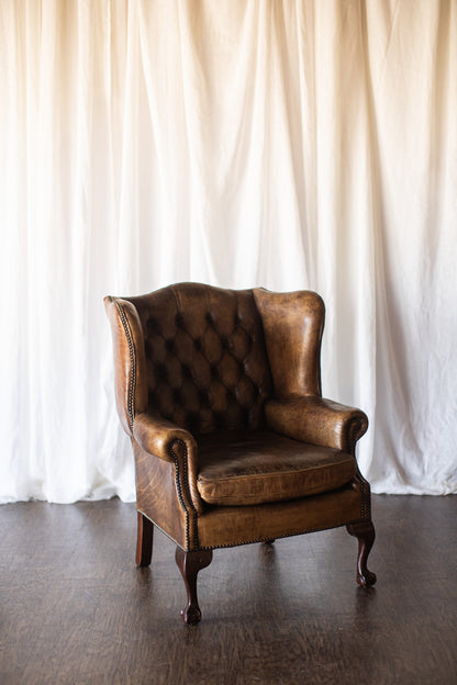 Leather Wingback with Patina As Found