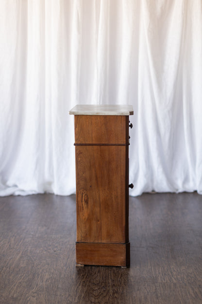 Marble Top Accent Column Table