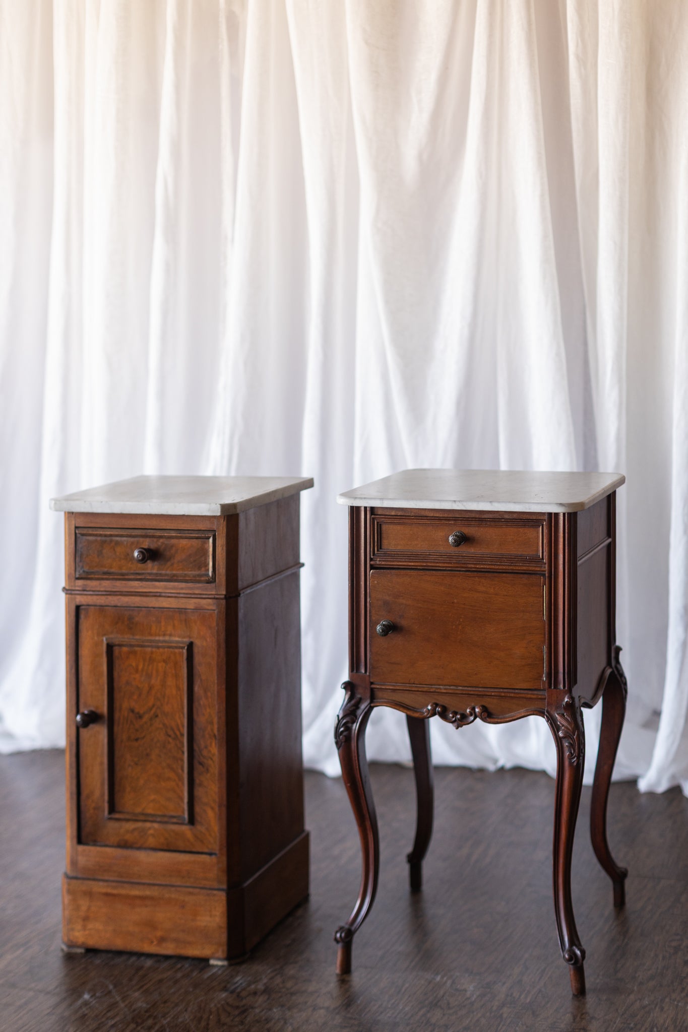 Marble Top Accent Column Table
