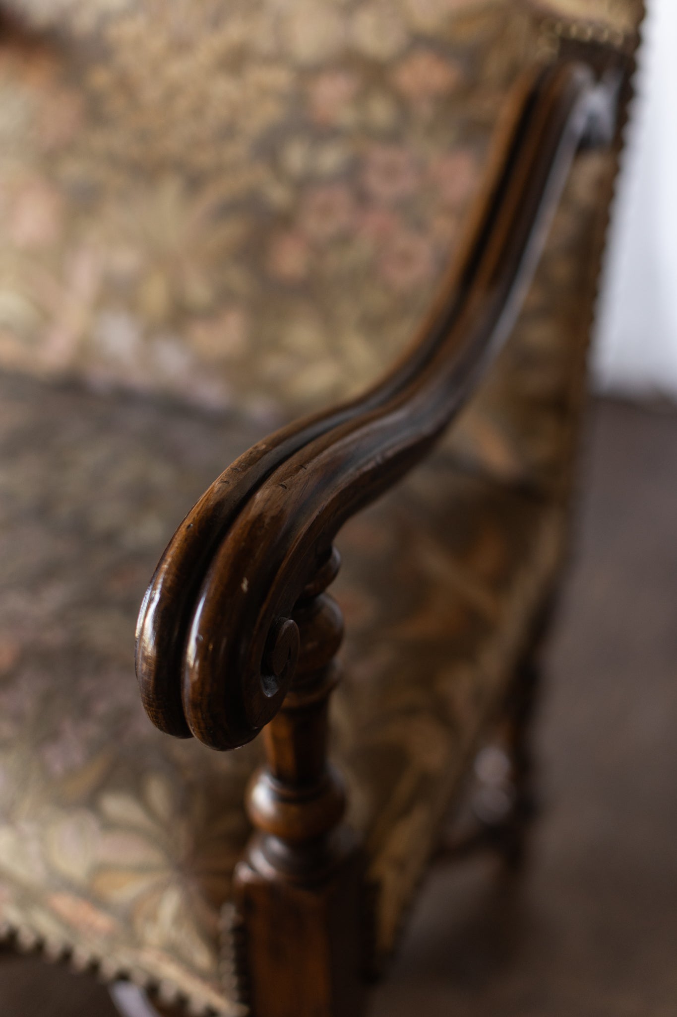 Fireside Flemish Tapestry Armchair