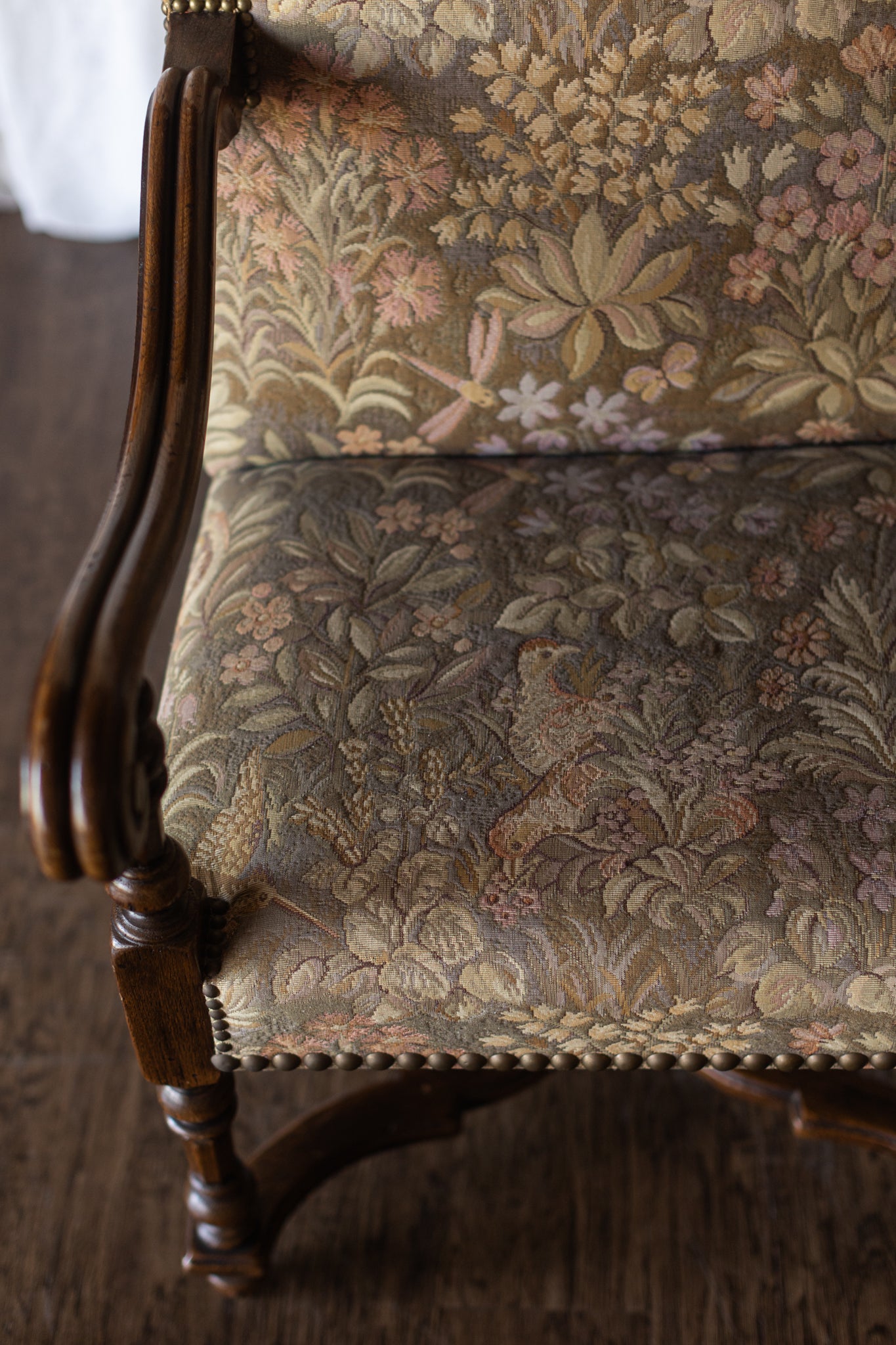 Fireside Flemish Tapestry Armchair