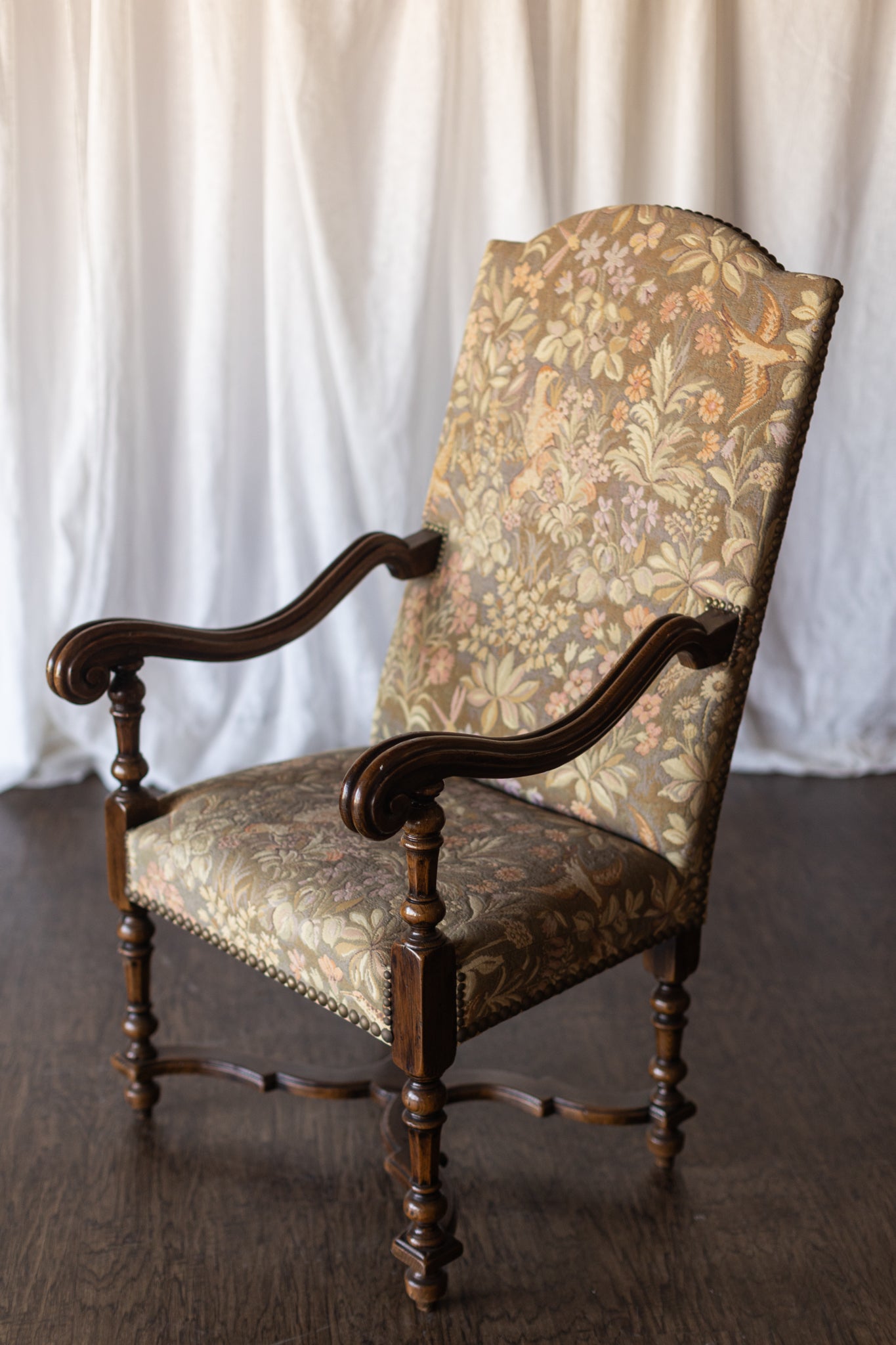 Fireside Flemish Tapestry Armchair