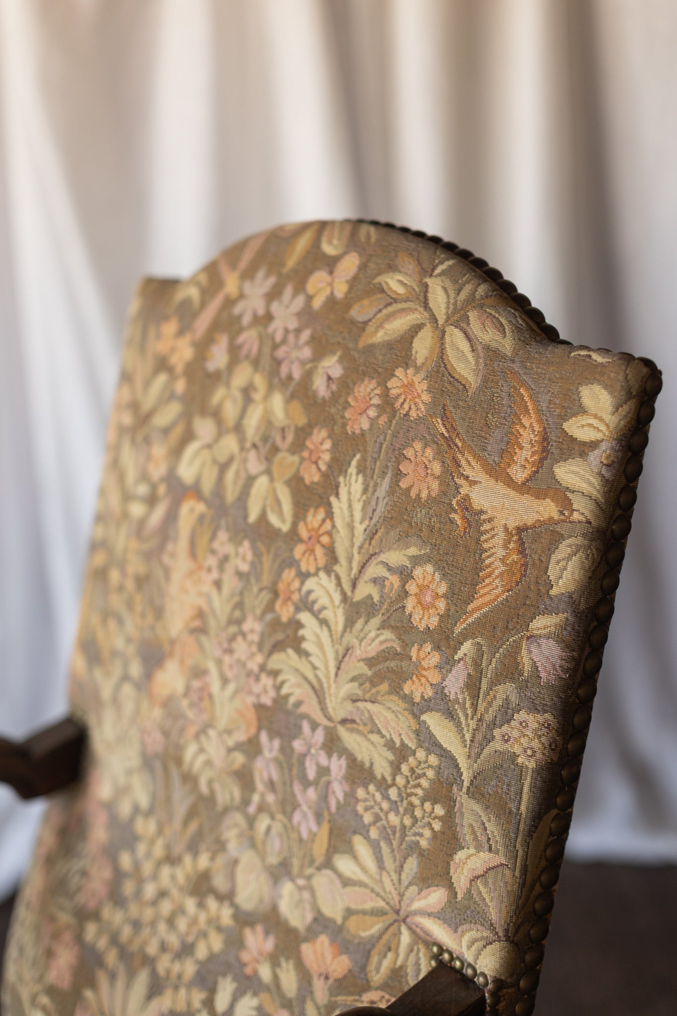 Fireside Flemish Tapestry Armchair