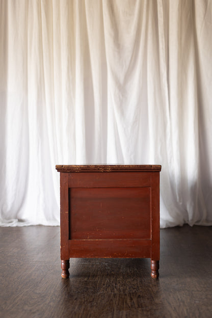 Pine Blanket Chest with Paneled Front