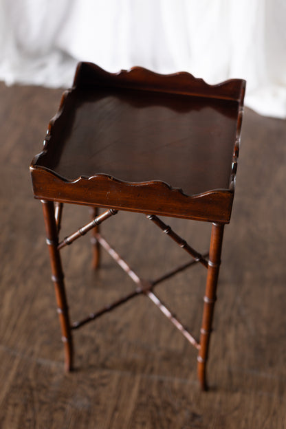 Drexel Side Table with Faux Bamboo Legs