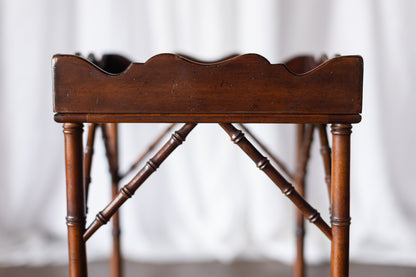 Drexel Side Table with Faux Bamboo Legs