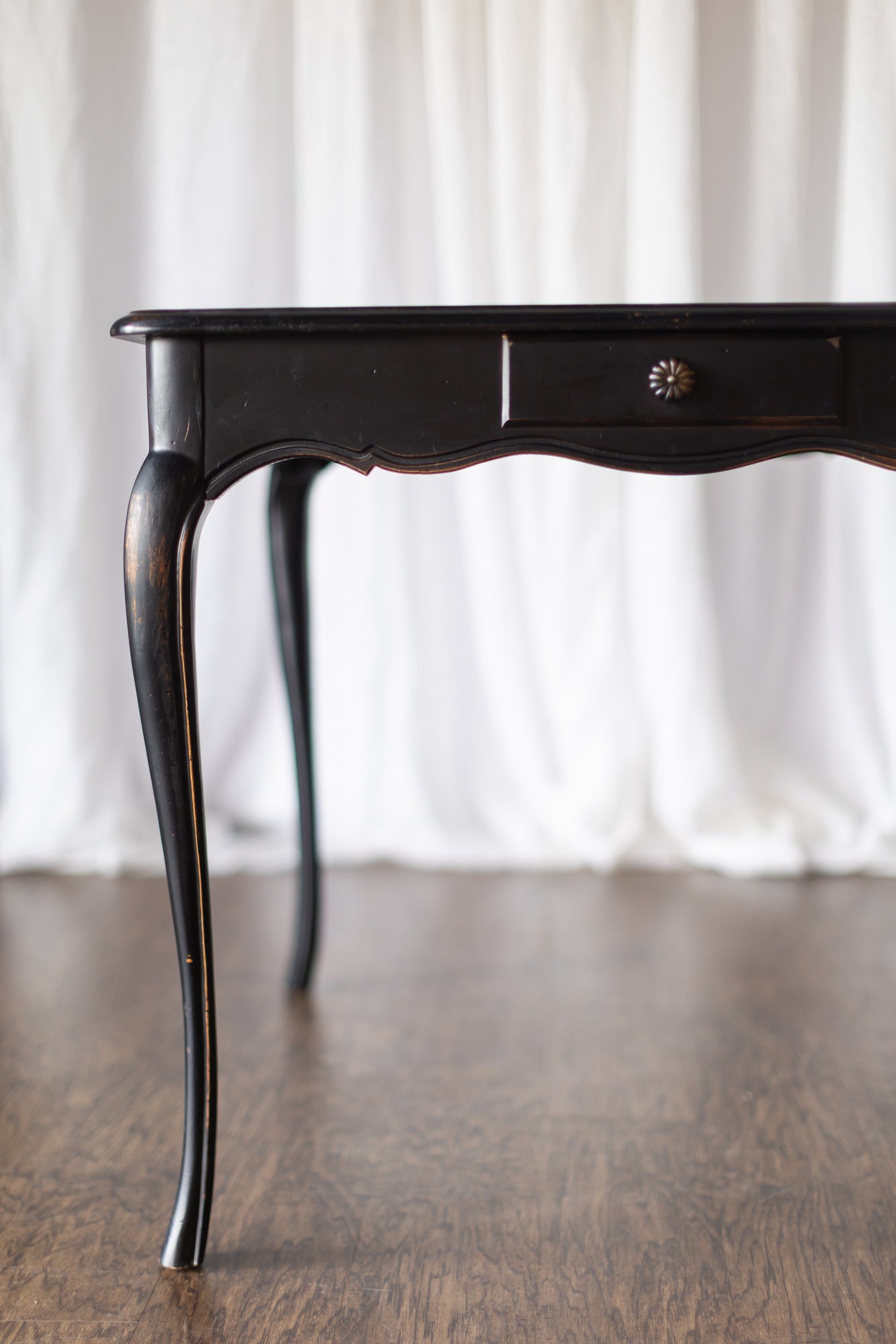 Mersman Black Game Table with Drawer