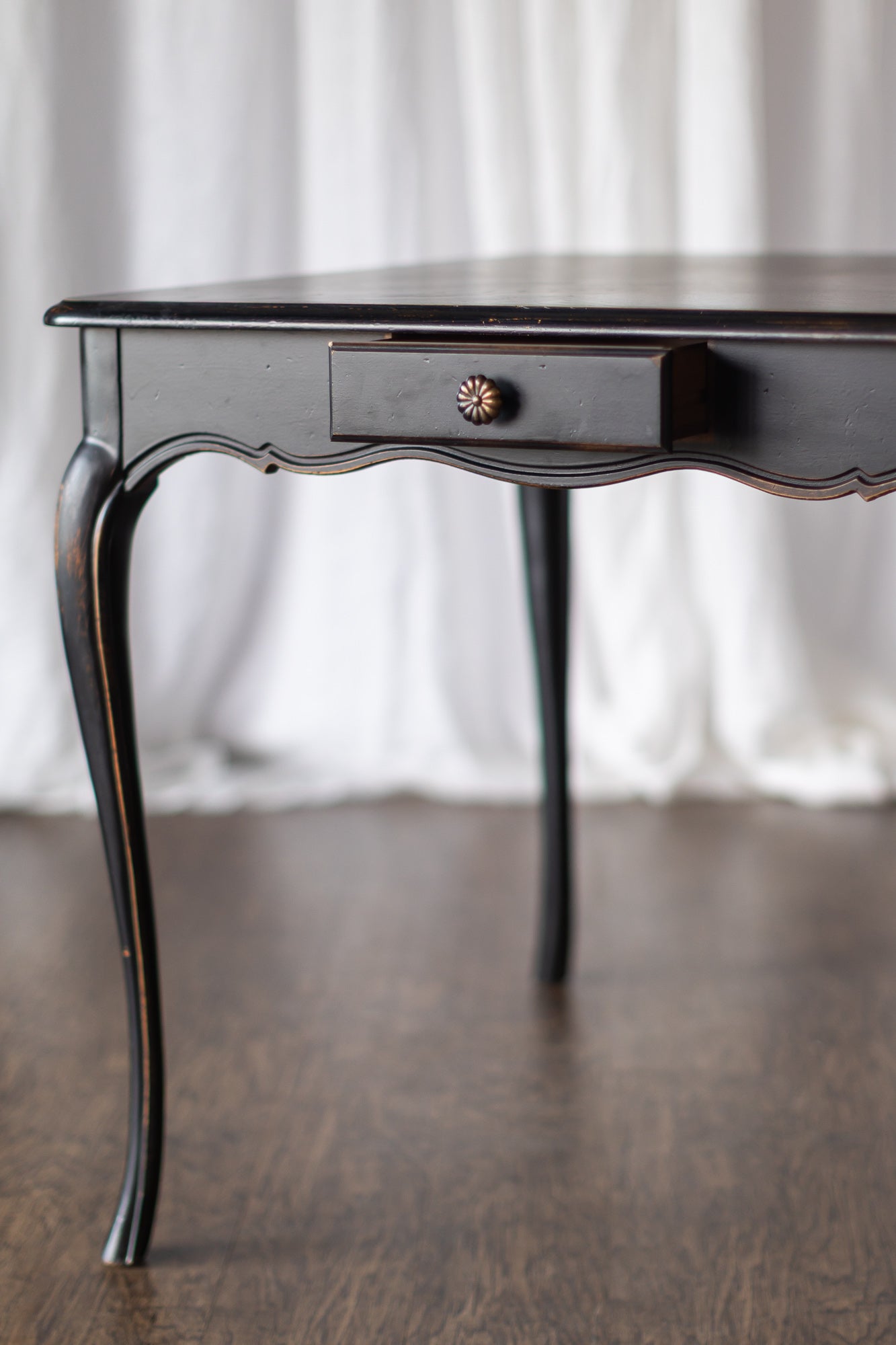 Mersman Black Game Table with Drawer