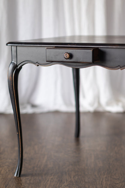 Mersman Black Game Table with Drawer