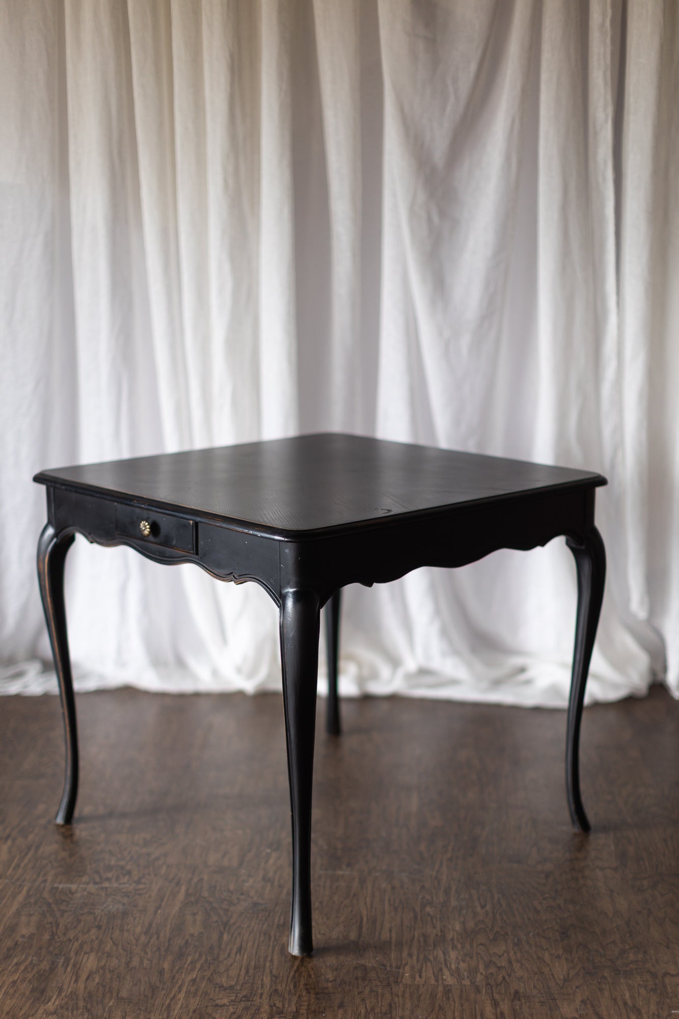 Mersman Black Game Table with Drawer