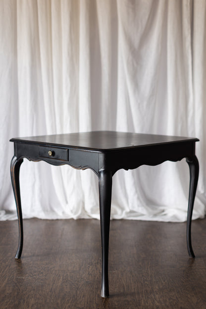 Mersman Black Game Table with Drawer