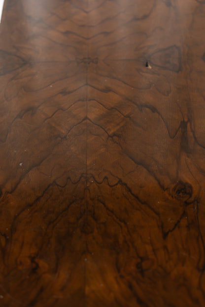 Pair of 1930s French Art Deco Demilune Tables