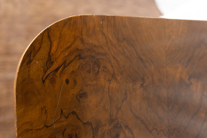 Pair of 1930s French Art Deco Demilune Tables