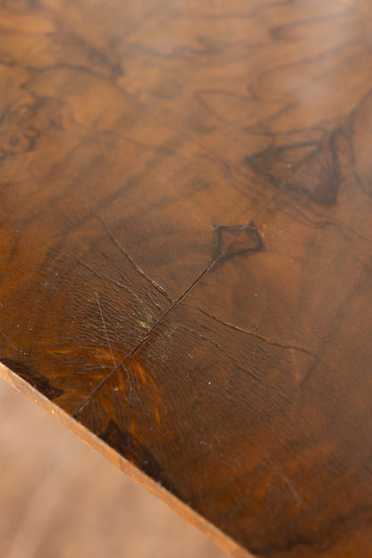 Pair of 1930s French Art Deco Demilune Tables