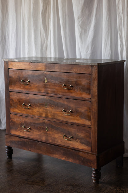 Three Drawer Chest with Stone Top