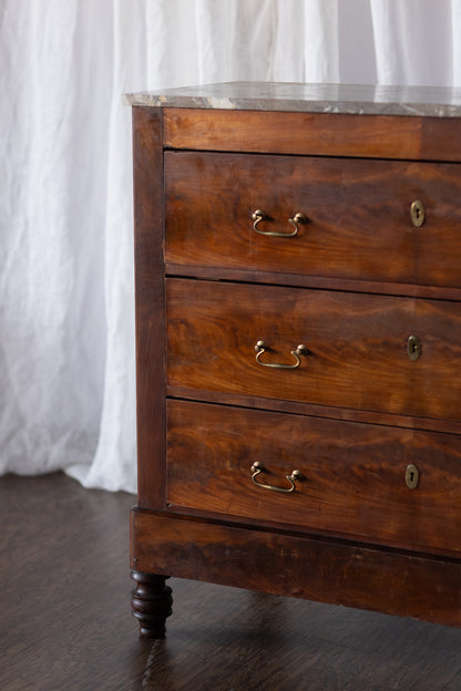 Three Drawer Chest with Stone Top