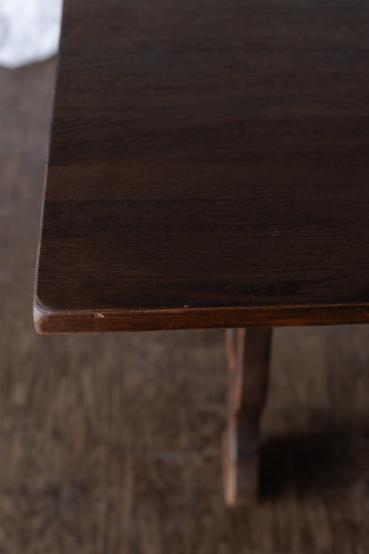 Trestle Table with Iron Base