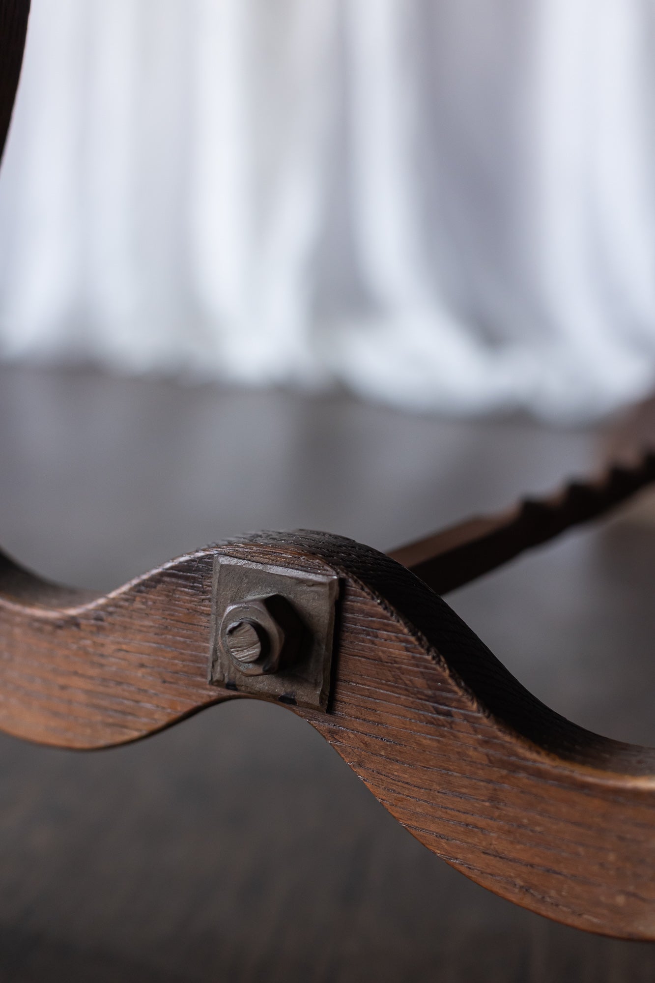 Trestle Table with Iron Base