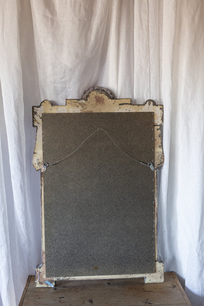 Silver Shell Draped Mirror