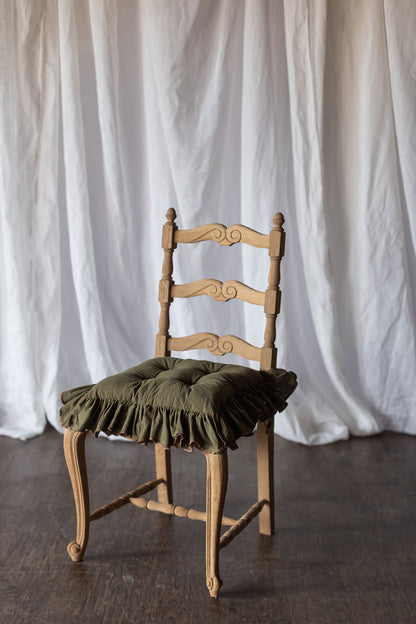 Set of Six Bleached Oak Wood Chairs