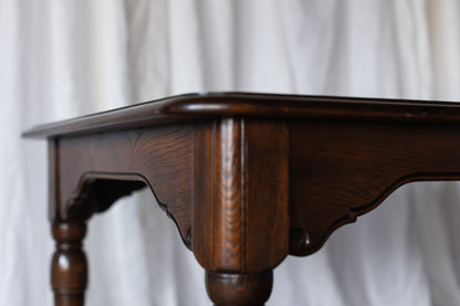 William & Mary Dark Wood Dining Table