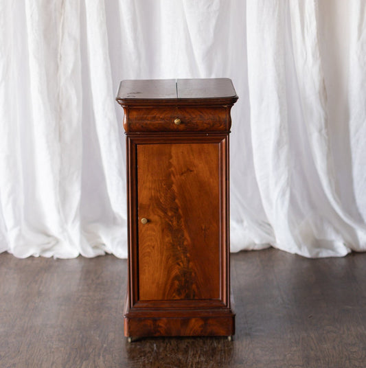 Mahogany Accent Table on Casters