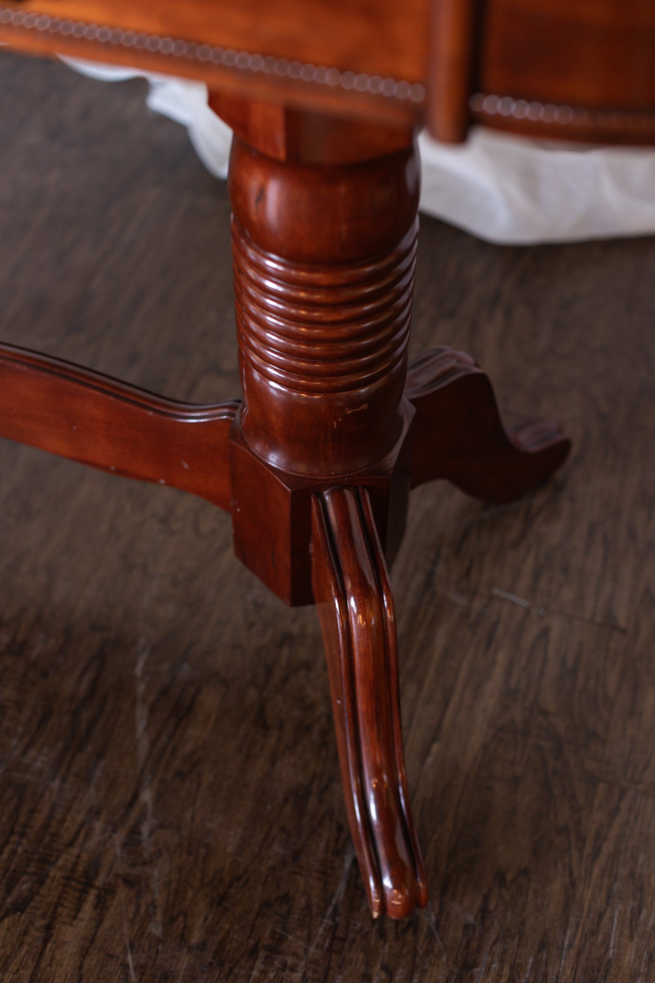 Oval Console Table with Drawer