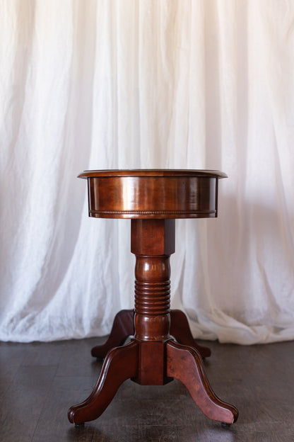Oval Console Table with Drawer