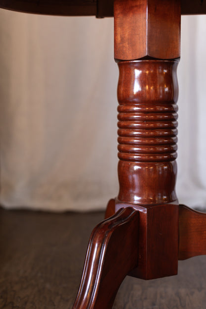 Oval Console Table with Drawer