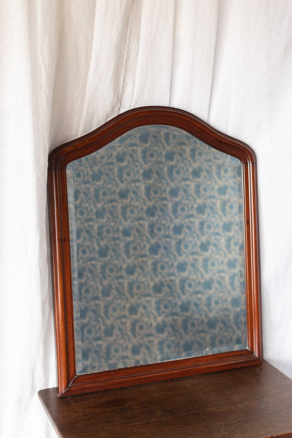 Mahogany Beveled Mirror